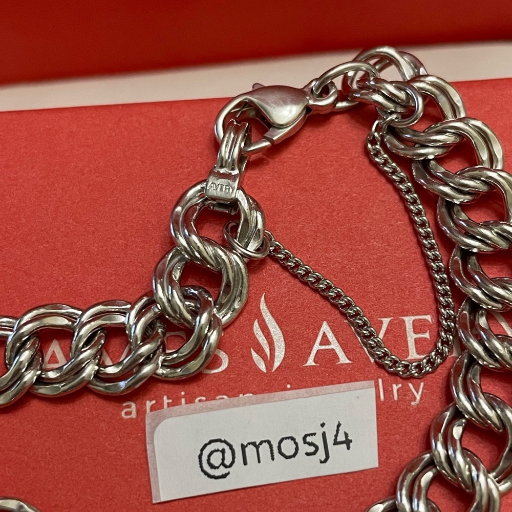 James Avery Heavy Double Curb Charm Bracelet - Picture 2 of 2